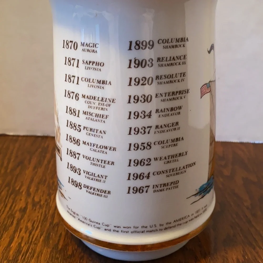 America's Cup 100th Anniversary Stitzel Weller Distillery Porcelain Decanter